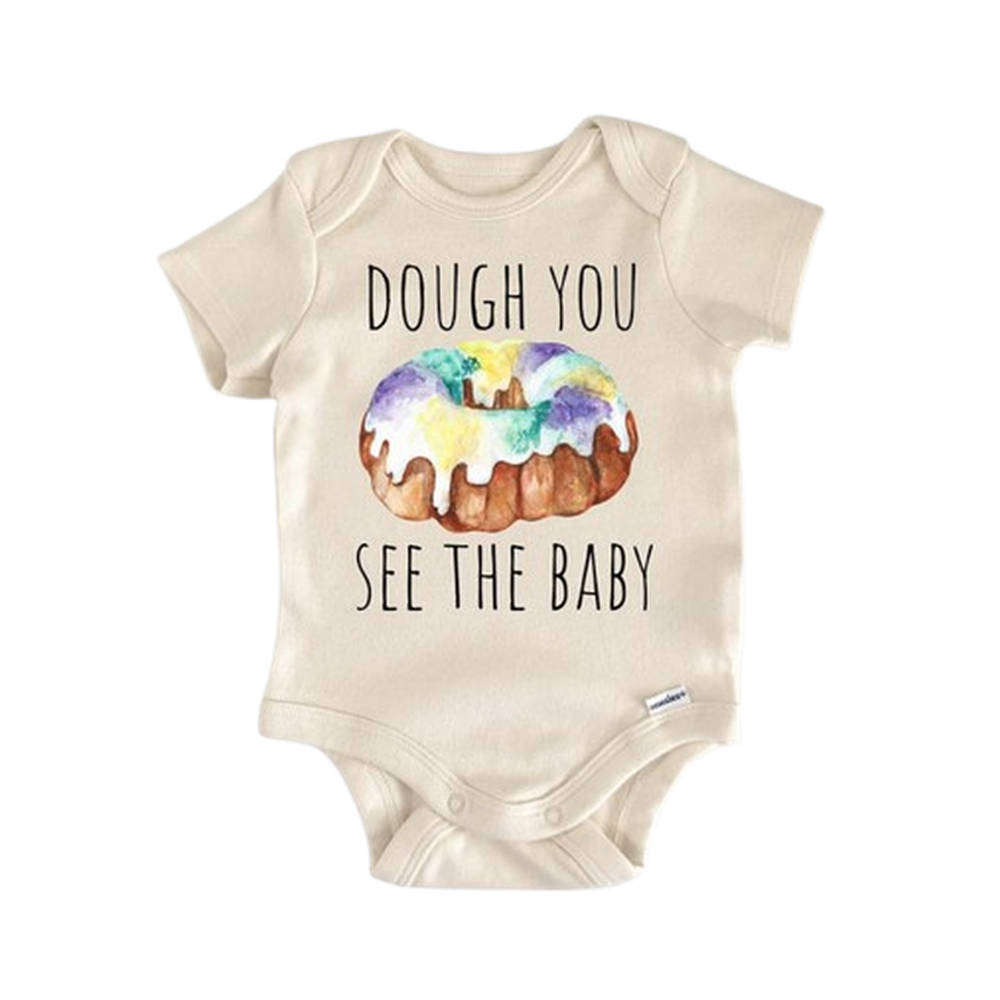 Mardi Gras New Orleans King Cake - Baby Boy Girl Clothes Infant Bodysuit Funny Cute-0