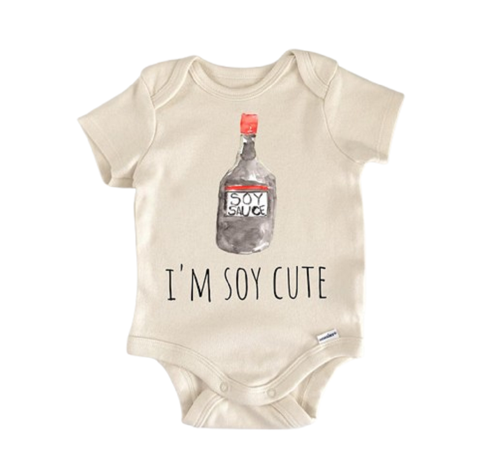 Soy Asian Sushi Rice - Baby Boy Girl Clothes Infant Bodysuit Funny Cute Newborn-0