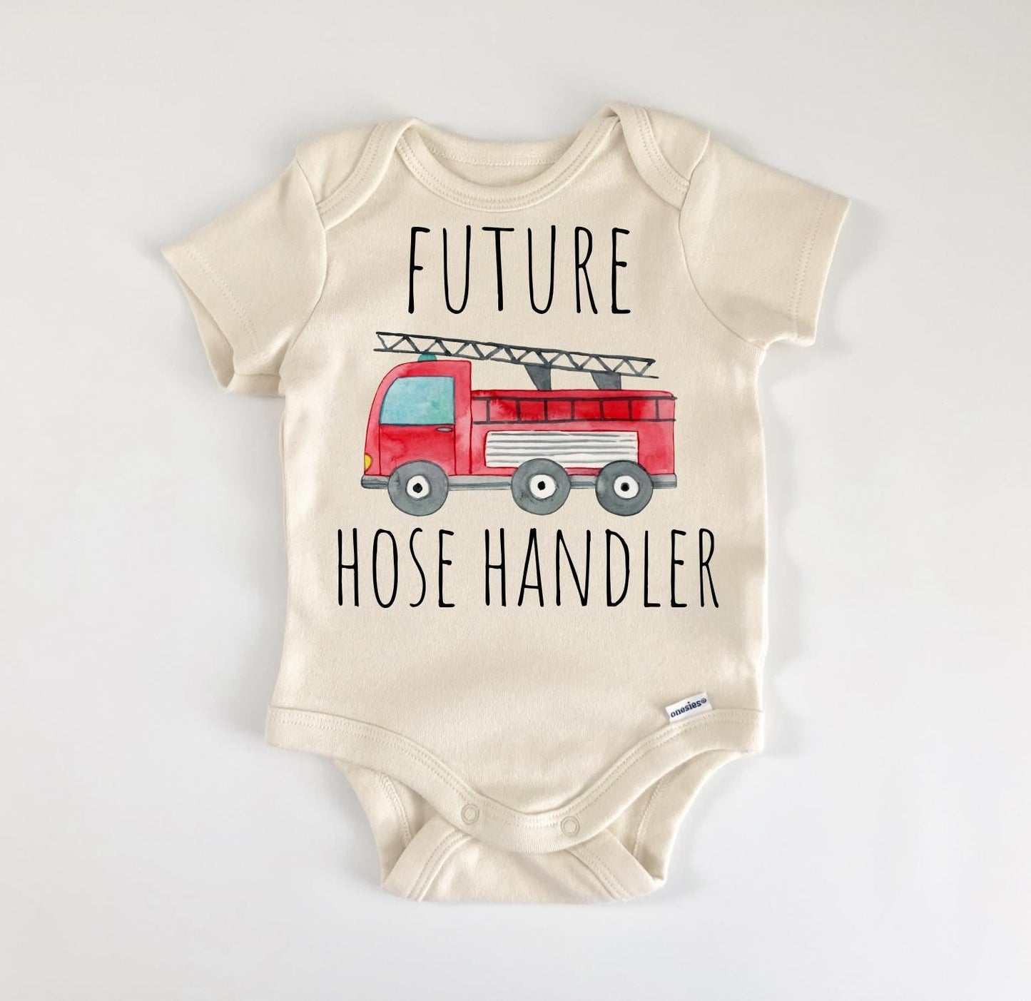 Firefighter Fireman - Baby Boy Girl Clothes Infant Bodysuit Funny Cute Newborn-0