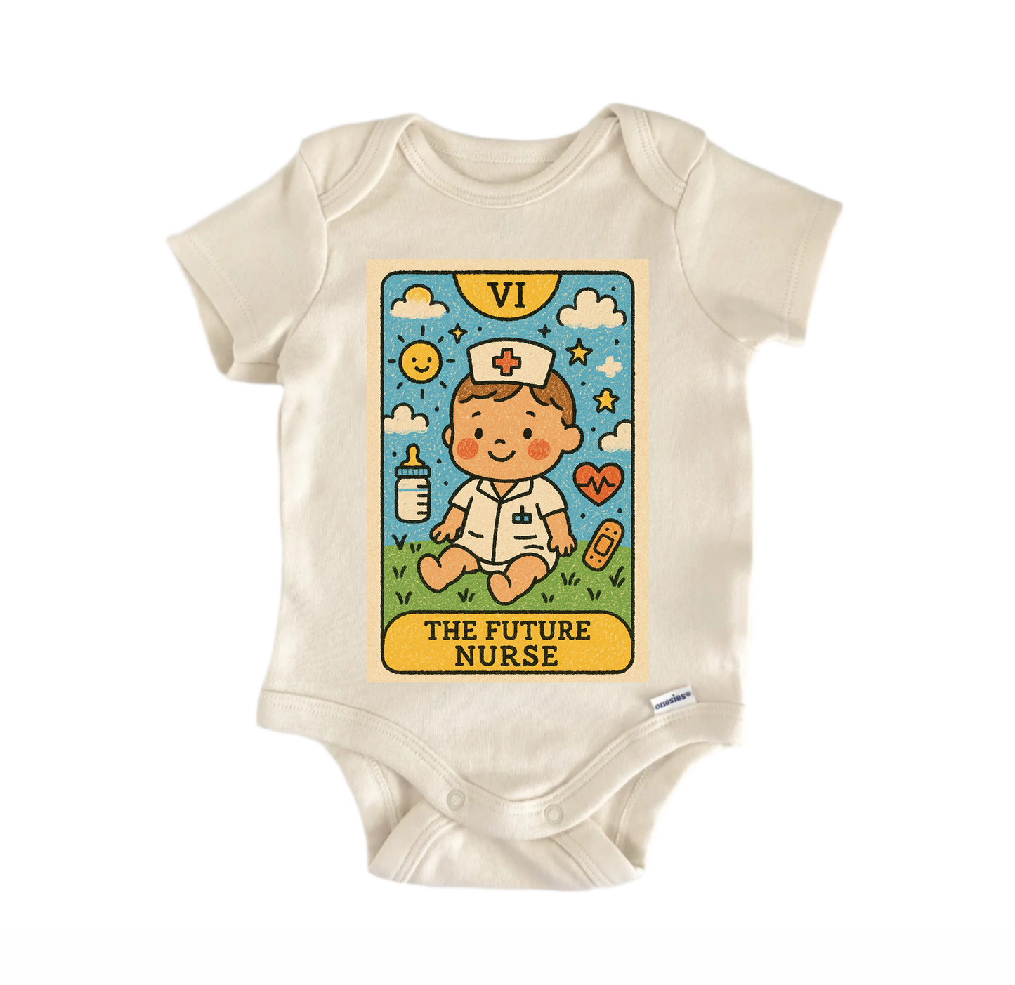 Future Nurse Tarot - Baby Bodysuit-0