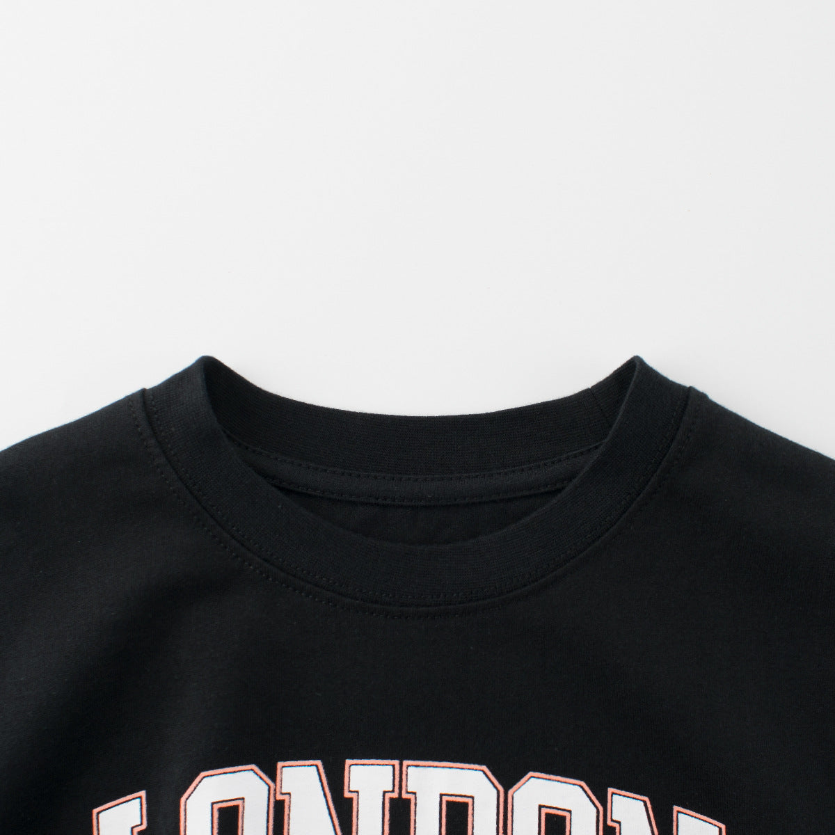 Kids’ Letters Pattern T-shirt in European and American Style-3