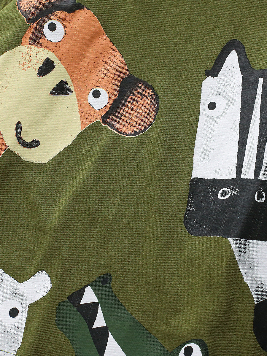 Arrival Autumn Kids’ Animals Cartoon Pattern Print Long Sleeves T-Shirt In European And American Style-2