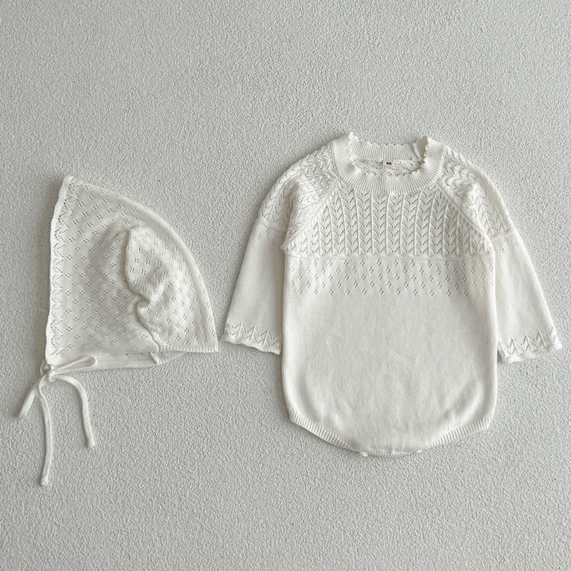 Autumn Solid Color Quality Knitwears Onesies-3