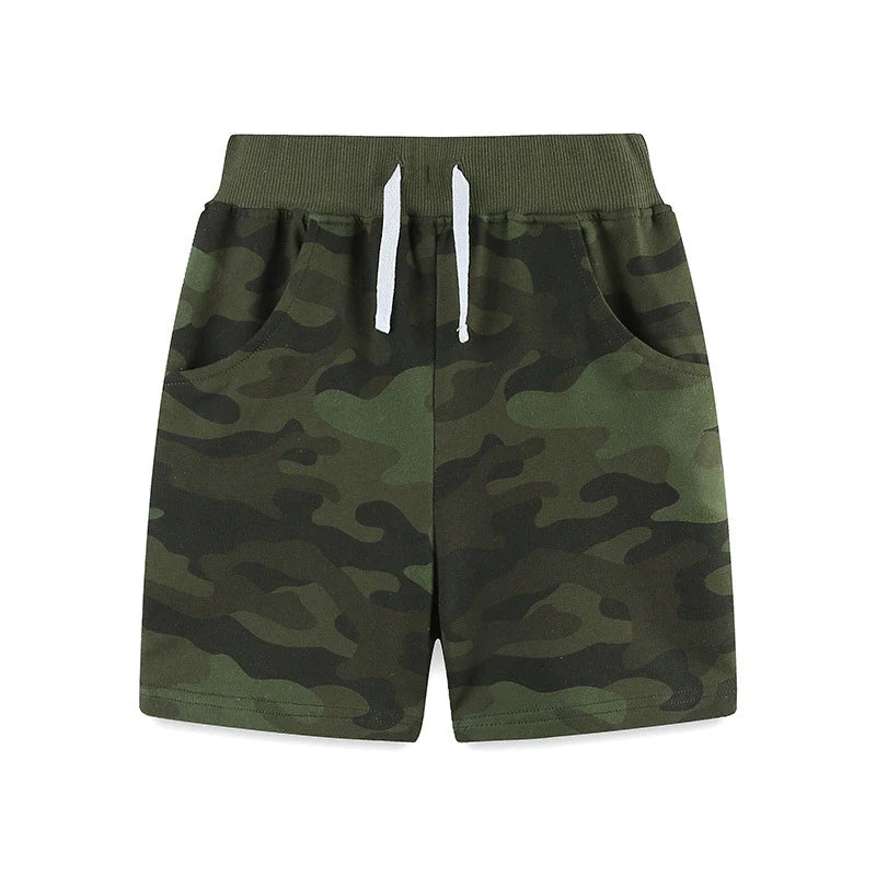 Summer Arrival Kids Boys Cotton Casual Style Camouflage Shorts-2