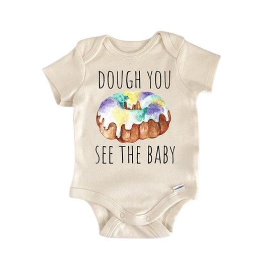 Mardi Gras New Orleans King Cake - Baby Boy Girl Clothes Infant Bodysuit Funny Cute-0