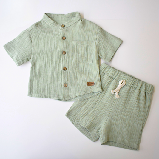 Effortless Style Casual Short Set-1