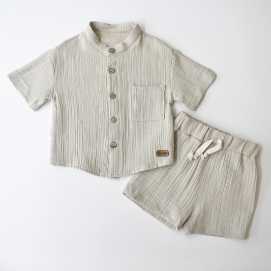 Effortless Style Casual Short Set-0