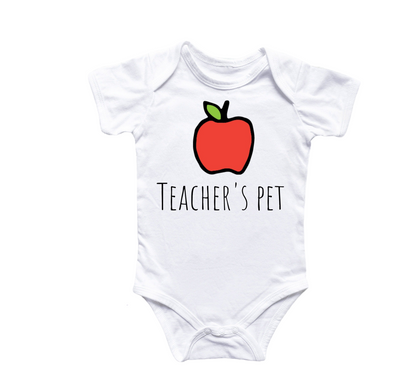 Teacher's Pet - Baby Boy Girl Clothes Infant Bodysuit Funny Cute Newborn 2-0