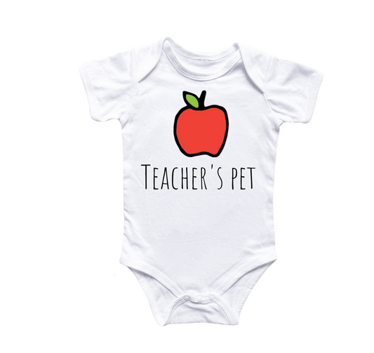 Teacher's Pet - Baby Boy Girl Clothes Infant Bodysuit Funny Cute Newborn 2-0