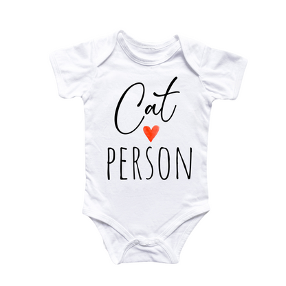 Cat Person Lover - Baby Boy Girl Clothes Infant Bodysuit Funny Cute Newborn-0