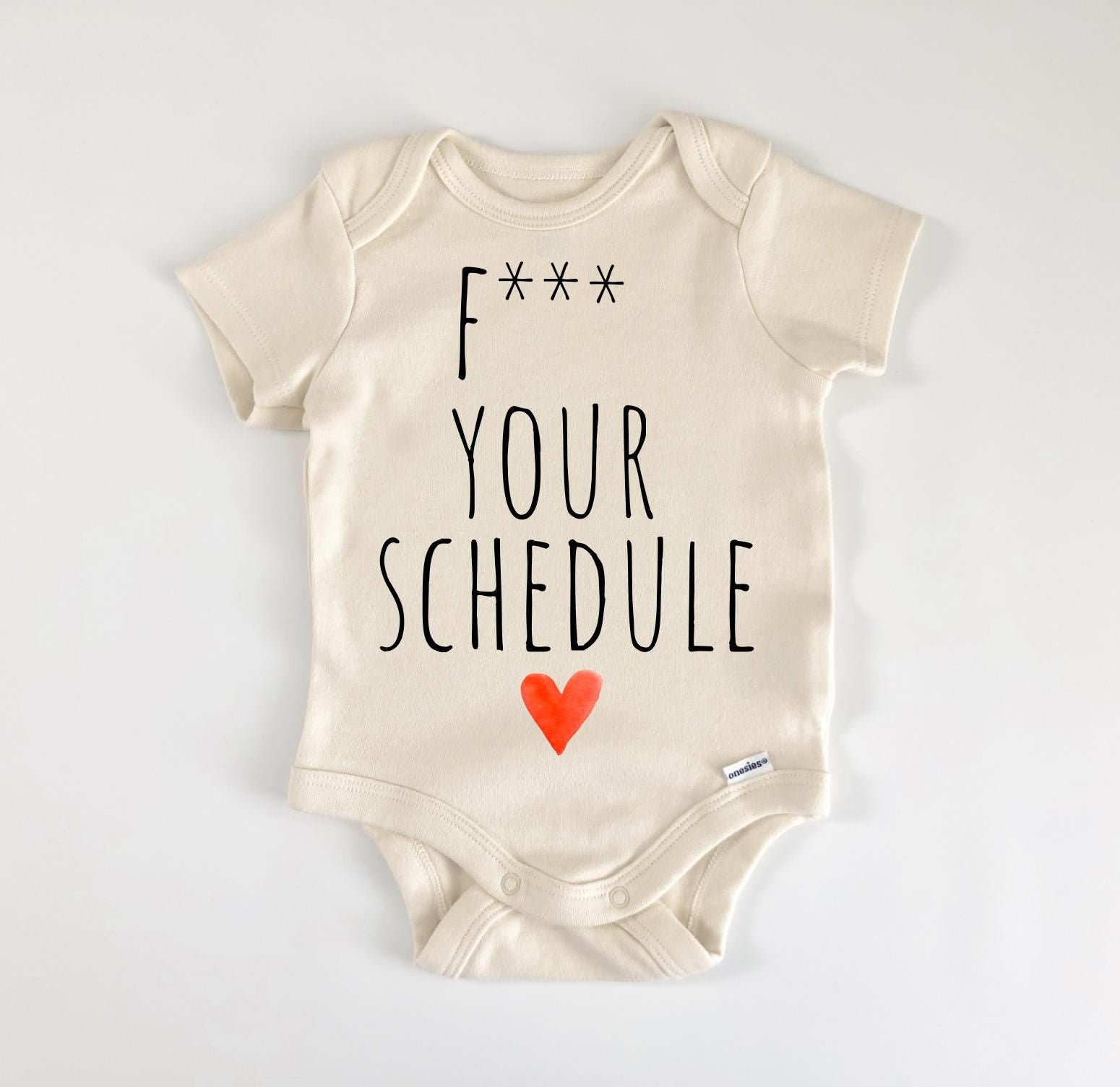 Schedule Ocd - Baby Boy Girl Clothes Infant Bodysuit Funny Cute Newborn-0