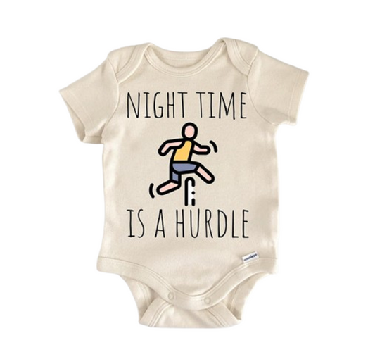 Hurdle Running Track And Field - Baby Boy Girl Clothes Infant Bodysuit Funny Cute-0