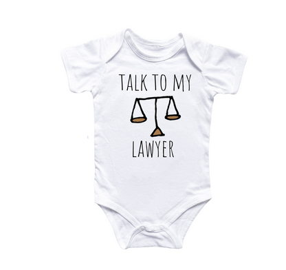 Lawyer - Baby Boy Girl Clothes Infant Bodysuit Funny Cute Newborn 6-0