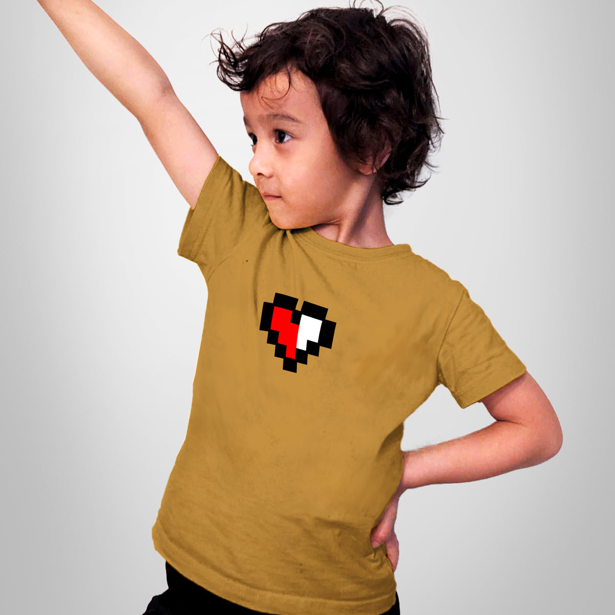 A&S - Embroidered Heart Youth Jersey Tee-1