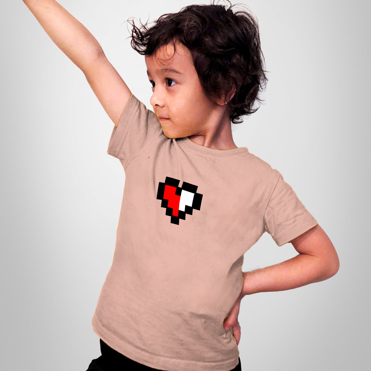 A&S - Embroidered Heart Youth Jersey Tee-0
