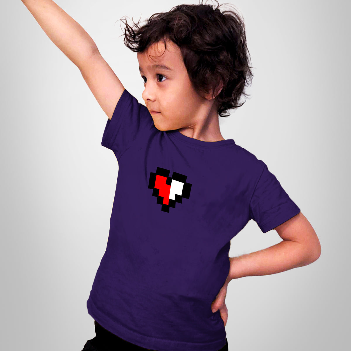 A&S - Embroidered Heart Youth Jersey Tee-3