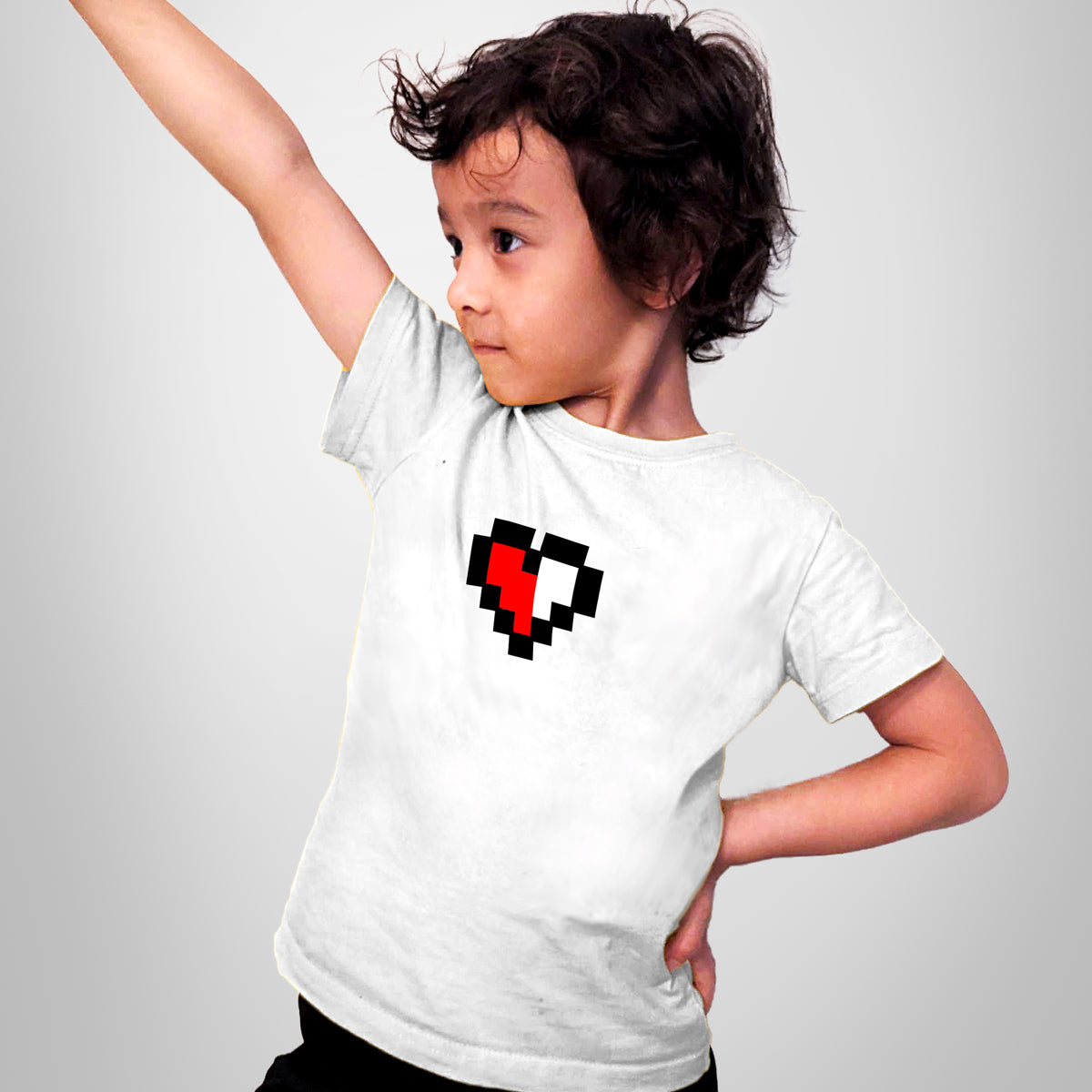 A&S - Embroidered Heart Youth Jersey Tee-4