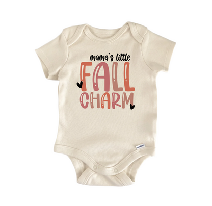 Mamas Little Fall Charm -  Baby Boy Girl Clothes  Bodysuit Funny Cute-0
