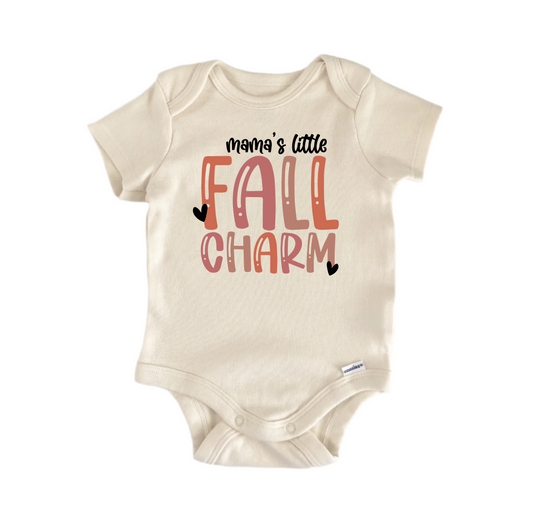 Mamas Little Fall Charm -  Baby Boy Girl Clothes  Bodysuit Funny Cute-0