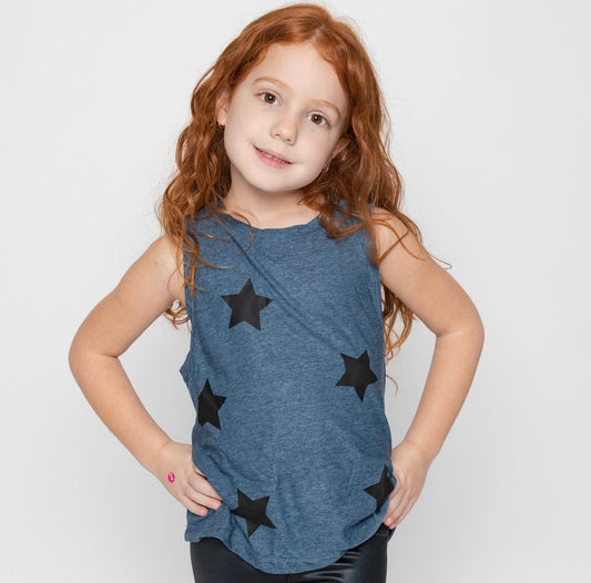 Stars Black Blue Tank-0
