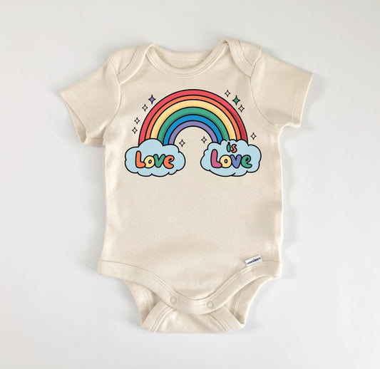 Lgbtq Love Rainbow - Baby Boy Girl Clothes Infant Bodysuit Funny Cute Newborn-0