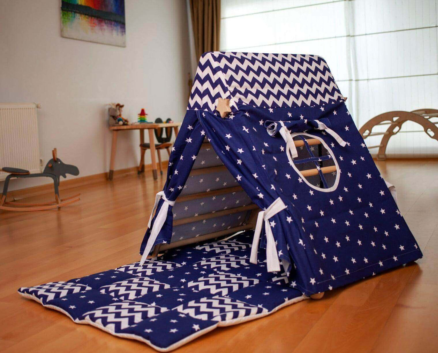 Climbing Triangle with Tent Cover, Mat, Ramp-4