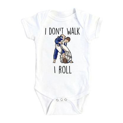 Jiu Jitsu Roll Gi - Baby Boy Girl Clothes Infant Bodysuit Funny Cute Newborn-0