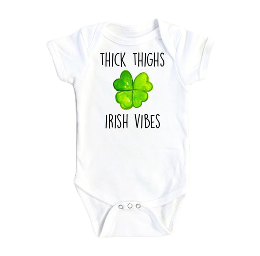 Irish Thick Thigh - Baby Boy Girl Clothes Infant Bodysuit Funny Cute Newborn-0
