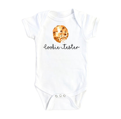 Cookie Tester Script - Baby Boy Girl Clothes Infant Bodysuit Funny Cute Newborn-0
