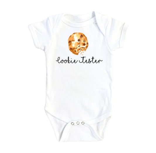 Cookie Tester Script - Baby Boy Girl Clothes Infant Bodysuit Funny Cute Newborn-0