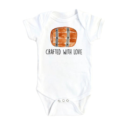 Beer Crafted Keg - Baby Boy Girl Clothes Infant Bodysuit Funny Cute Newborn-0