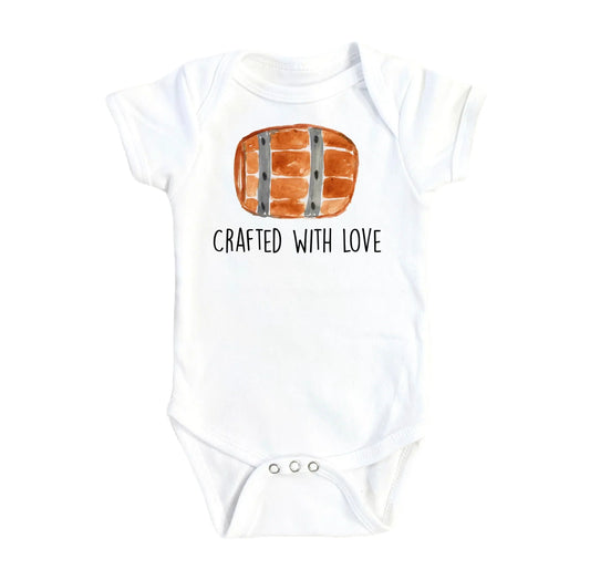 Beer Crafted Keg - Baby Boy Girl Clothes Infant Bodysuit Funny Cute Newborn-0