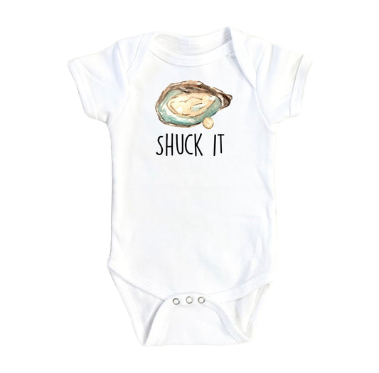Oyster Shuck - Baby Boy Girl Clothes Infant Bodysuit Funny Cute Newborn-0