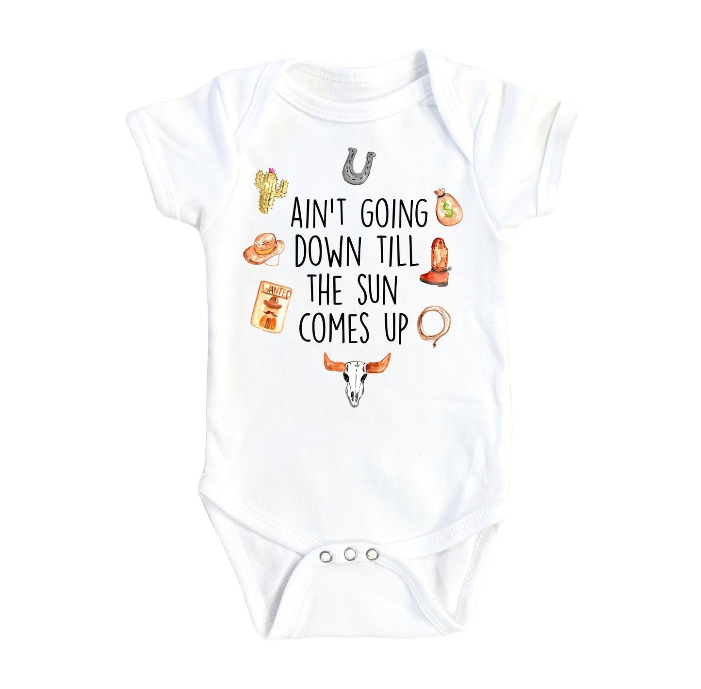 Cowboy Sleeping - Baby Boy Girl Clothes Infant Bodysuit Funny Cute Newborn-0