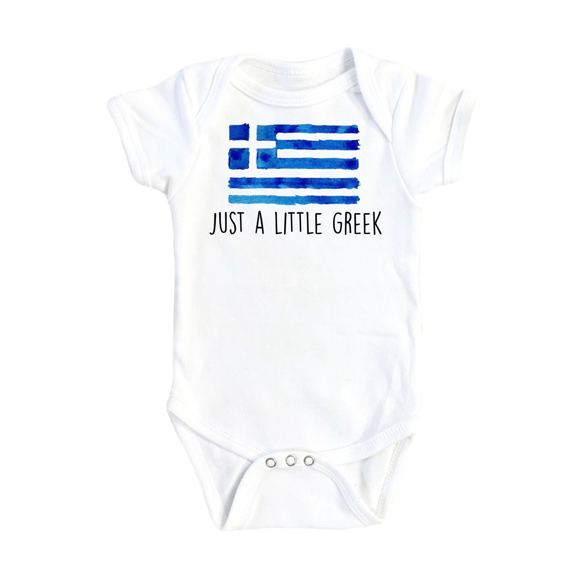 Little Greek - Baby Boy Girl Clothes Infant Bodysuit Funny Cute Newborn-0