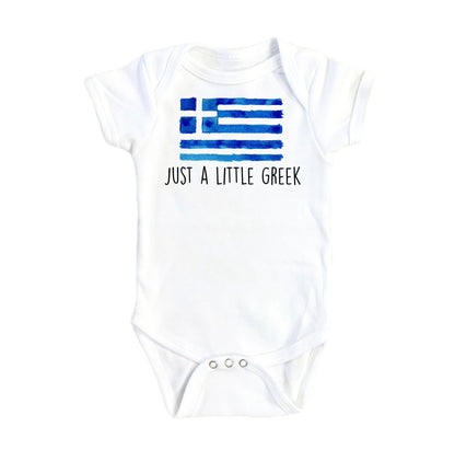 Little Greek - Baby Boy Girl Clothes Infant Bodysuit Funny Cute Newborn-0