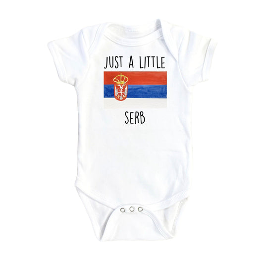 Serbian Just Little - Baby Boy Girl Clothes Infant Bodysuit Funny Cute Newborn-0