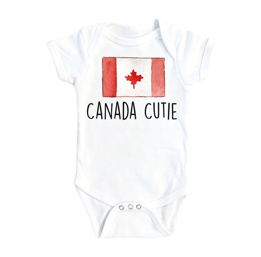 Canadian Cutie - Baby Boy Girl Clothes Infant Bodysuit Funny Cute Newborn-0