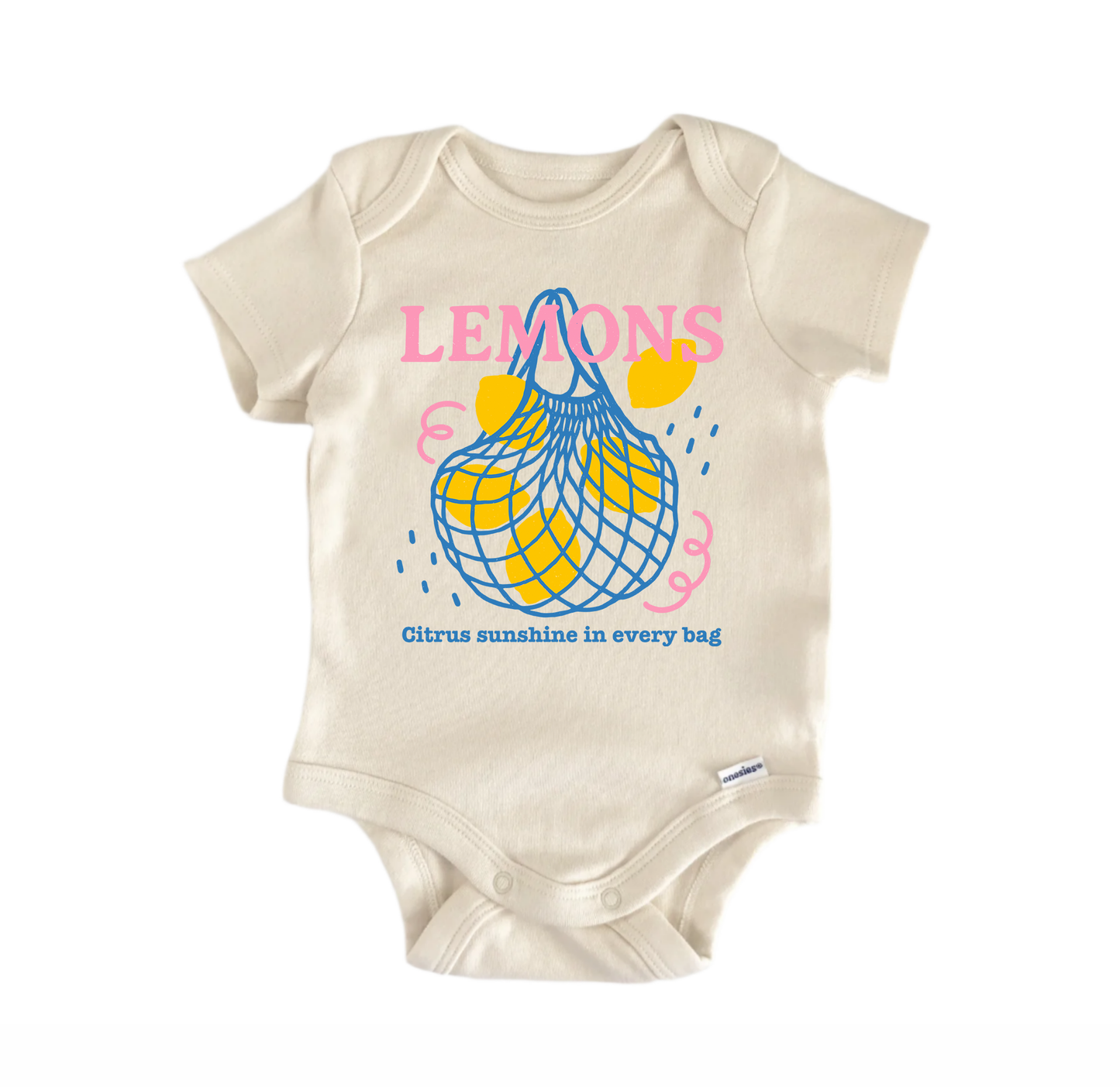 Lemons Fruit Retro - Baby Bodysuit-0