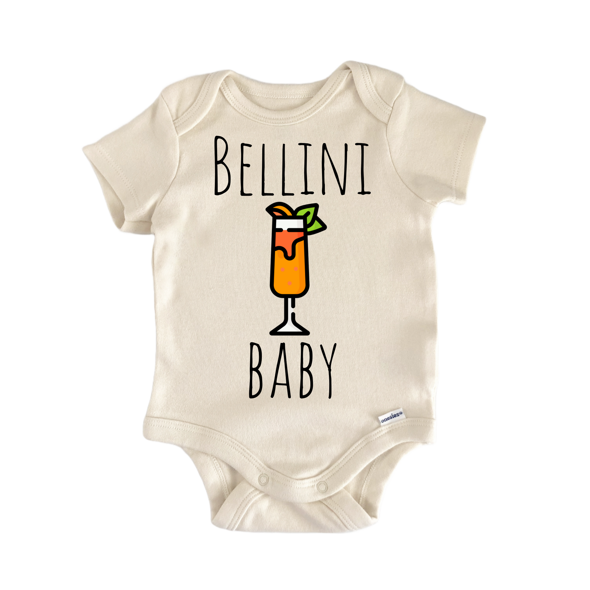 Peach Bellini Cocktail - Baby Bodysuit-0