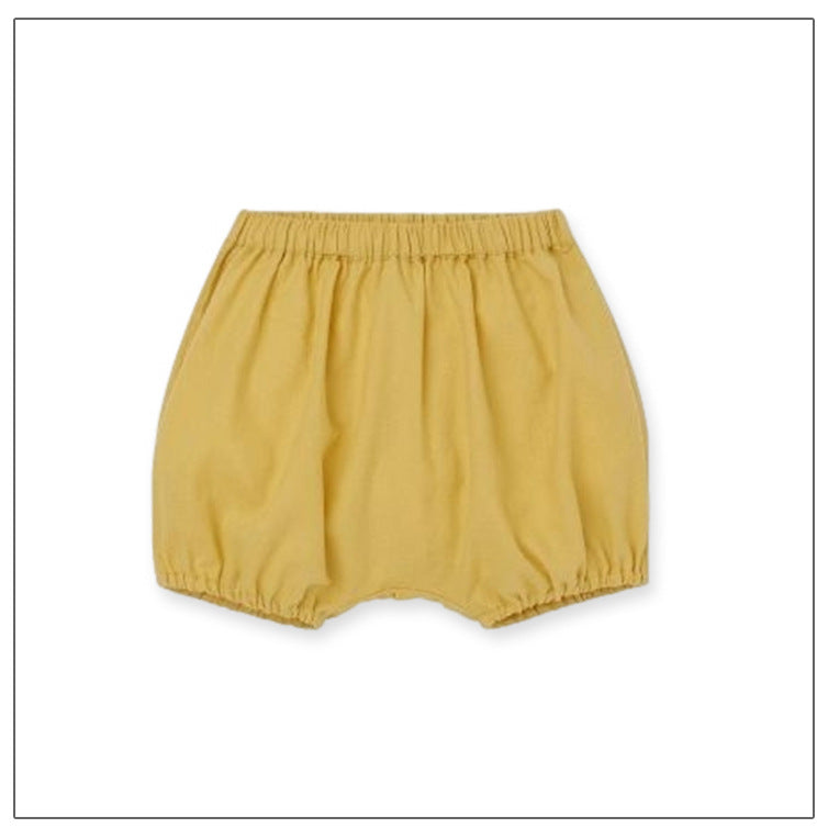 Summer Arrival Kids Unisex Cotton Casual Style Solid Color Shorts-2