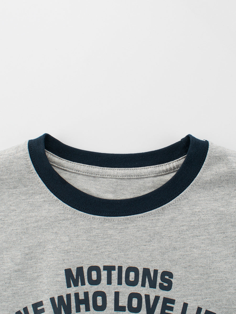 Arrival Letters Print Kids’ T-Shirt in European and American Style for Summer-2
