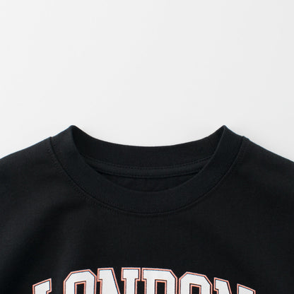 Kids’ Letters Pattern T-shirt in European and American Style-3