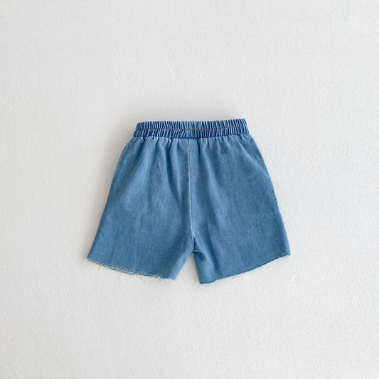 Summer Arrival Kids Unisex Denim Casual Style Shorts-1