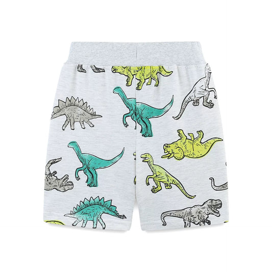 Summer Arrival Baby Kids Boys Cotton Casual Style Cartoon Dinosaurs Pattern Shorts-1