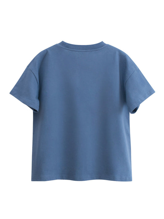 Arrival Letters Print Kids’ T-Shirt in European and American Style for Summer-1
