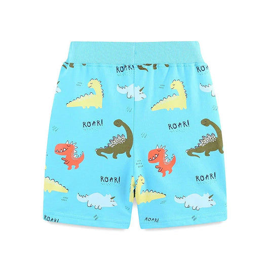 Summer Arrival Baby Kids Boys Cotton Casual Style Cartoon Dinosaurs Pattern Shorts-1