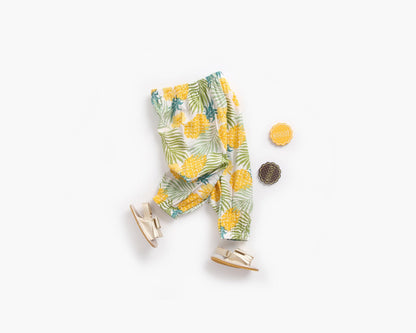 Baby Girl Floral Print Pattern Wide Leg Pants In Spring & Summer-2