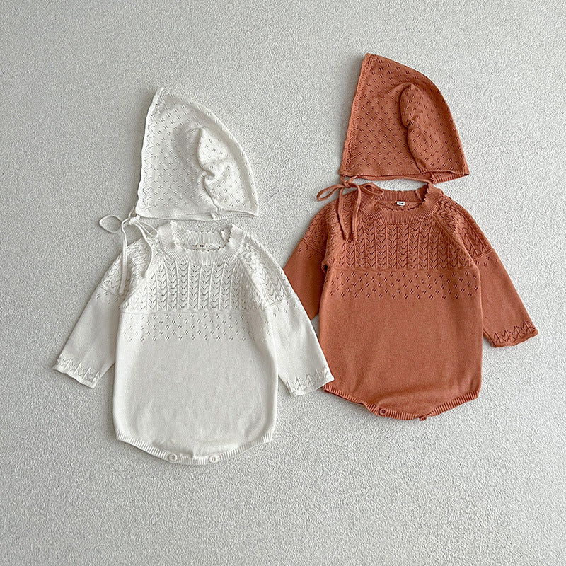 Autumn Solid Color Quality Knitwears Onesies-2