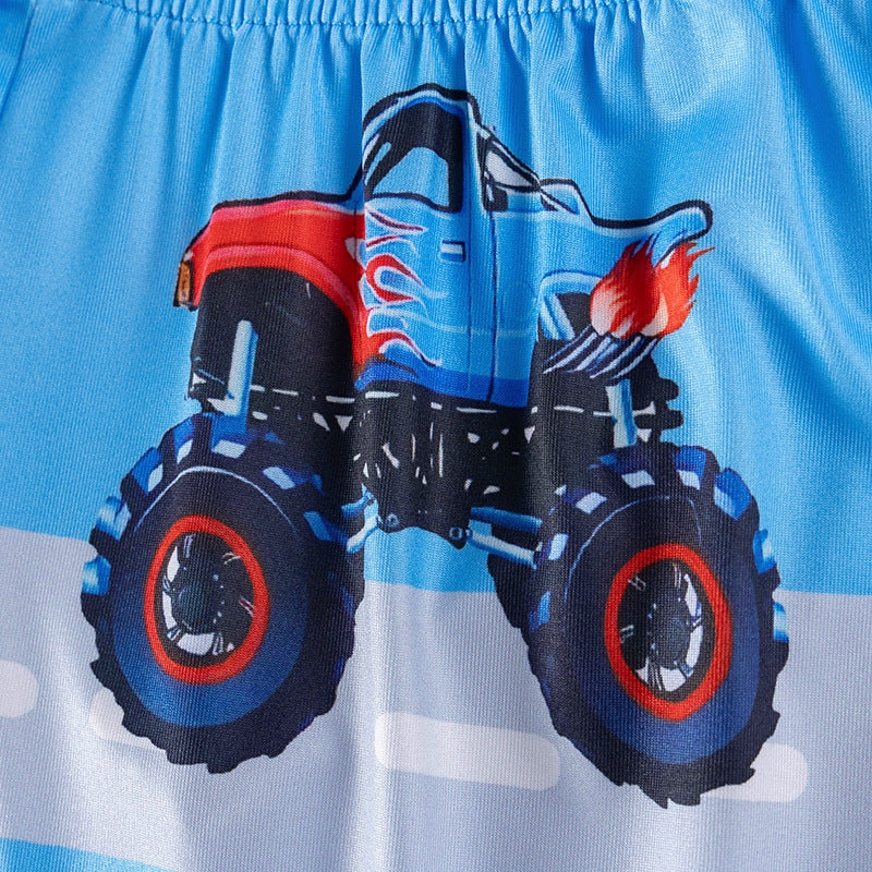 Big Wheels Monster Truck Pajama Set – Long Sleeve Top and Pants for Kids-2